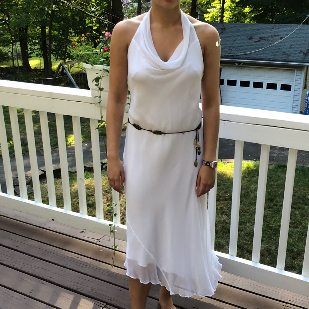 Laundry by Shelli Segal white dress